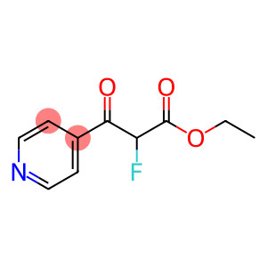 4-Pyridinepropanoic acid, alpha-fluoro-beta-oxo-, ethyl ester (9CI)