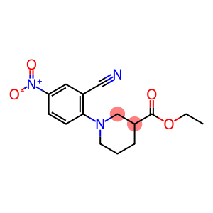 ethyl 1-(2-cyano-4-nitrophenyl)piperidine-3-carboxylate