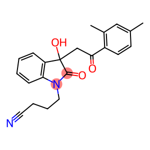 4-{3-[2-(2,4-dimethylphenyl)-2-oxoethyl]-3-hydroxy-2-oxo-2,3-dihydro-1H-indol-1-yl}butanenitrile