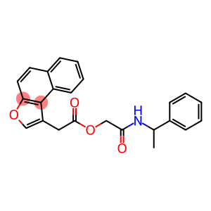 Naphtho[2,1-b]furan-1-acetic acid, 2-oxo-2-[(1-phenylethyl)amino]ethyl ester