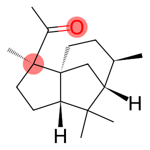 Ethanone, 1-((3R,3as,6S,7R,8as)-octahydro-3,6,8,8-tetramethyl-1H-3A,7-methanoazulen-6-yl)-