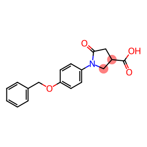 3-PYRROLIDINECARBOXYLIC ACID, 5-OXO-1-[4-(PHENYLMETHOXY)PHENYL]-