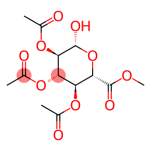 (2R,3R,4S,5S,6S)-2-Hydroxy-6-(methoxycarbonyl)tetrahydro-2H-pyran-3,4,5-triyl triacetate