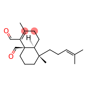 (4aS)-3,4,4a,5,6,7,8,8a-Octahydro-2,5-dimethyl-5α-(4-methyl-3-pentenyl)-1,8aβ-naphthalenedicarbaldehyde