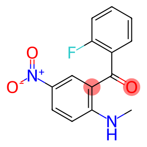 2'-FLUORO-2-METHYLAMINO-5-NITROBENZOPHENONE