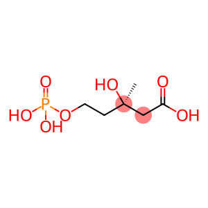 3-hydroxy-3-methyl-5-phosphonooxy-pentanoic acid