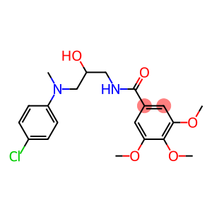 N-(3-((4-Chlorophenyl)methylamino)-2-hydroxypropyl)-3,4,5-trimethoxybe nzamide