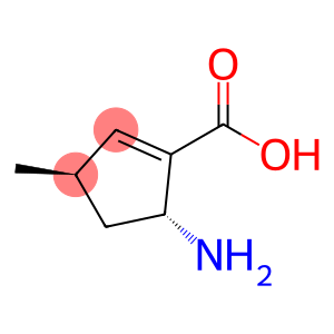 1-Cyclopentene-1-carboxylicacid,5-amino-3-methyl-,(3R,5R)-rel-(9CI)
