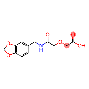 {2-[(1,3-benzodioxol-5-ylmethyl)amino]-2-oxoethoxy}acetic acid