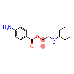 2-(1-Ethylpropylamino)-1-methylethyl=p-aminobenzoate