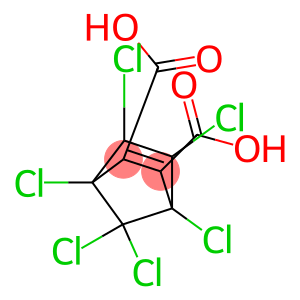 1,4,5,6,7,7-Hexachlorobicyclo(2.2.1)-5-heptene-2,3-dicarboxylic acid