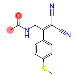 N-[3,3-Dicyano-2-[4-(methylthio)phenyl]-2-propenyl]acetamide