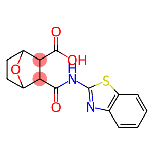 7-Oxabicyclo[2.2.1]heptane-2-carboxylic acid, 3-[(2-benzothiazolylamino)carbonyl]-