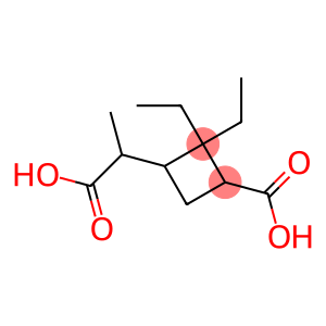 Cyclobutaneacetic acid, 3-carboxy-2,2-diethyl-alpha-methyl- (9CI)