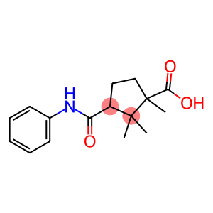 3-(Phenylaminocarbonyl)-1,2,2-trimethyl-1-cyclopentanecarboxylic acid