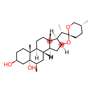 (25R)-6β-Methyl-5α-spirostane-3β,5-diol