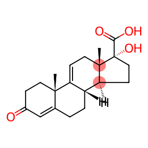 Androsta-4,9(11)-diene-17-carboxylic acid, 17-hydroxy-3-oxo-, (17α)-