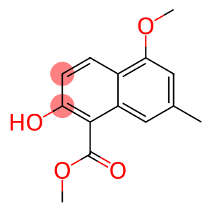 1-Naphthalenecarboxylic acid, 2-hydroxy-5-methoxy-7-methyl-, methyl ester