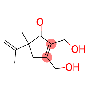2-Cyclopenten-1-one,2,3-bis(hydroxymethyl)-5-methyl-5-(1-methylethenyl)-(9CI)