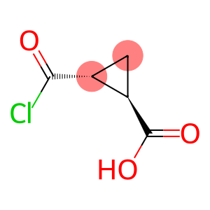 Cyclopropanecarboxylic acid, 2-(chlorocarbonyl)-, trans- (9CI)