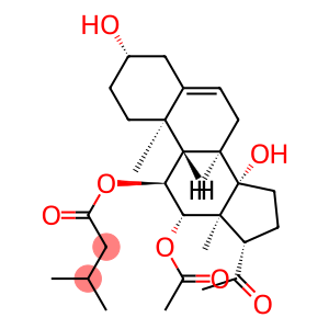 (14S)-12β-Acetyloxy-3β,14-dihydroxy-11α-[(3-methyl-1-oxobutyl)oxy]pregn-5-en-20-one