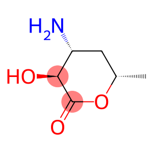 L-xylo-Hexonic acid, 3-amino-3,4,6-trideoxy-, delta-lactone (9CI)