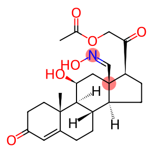Pregn-4-en-18-al, 21-(acetyloxy)-11-hydroxy-3,20-dioxo-, 18-oxime, (11β)- (9CI)