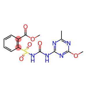 Benzoicacid,2-[[[[(4-methoxy-6-methyl-1,3,5-triazin-2-yl)amino]carbonyl]amino]sulfonyl]-,methylester