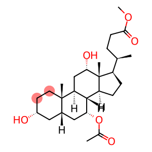 methyl (3alpha,5beta,7alpha,12alpha)-7-acetoxy-3,12-dihydroxycholan-24-oate