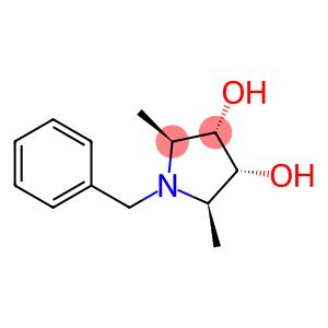 3,4-Pyrrolidinediol, 2,5-dimethyl-1-(phenylmethyl)-, (2R,3R,4S,5S)-rel- (9CI)