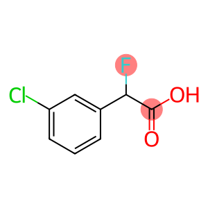 2-(3-chlorophenyl)-2-fluoroacetic acid