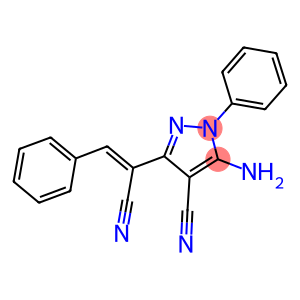 5-amino-3-(1-cyano-2-phenylvinyl)-1-phenyl-1H-pyrazole-4-carbonitrile