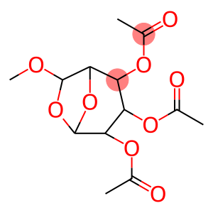 .beta.-D-Glucopyranose, 1,6-anhydro-6-C-methoxy-, triacetate, (R)-