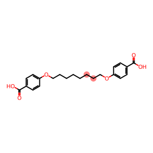 4-[8-(4-carboxyphenoxy)octoxy]benzoic acid
