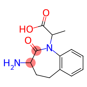 1H-1-Benzazepine-1-acetic  acid,  3-amino-2,3,4,5-tetrahydro--alpha--methyl-2-oxo-