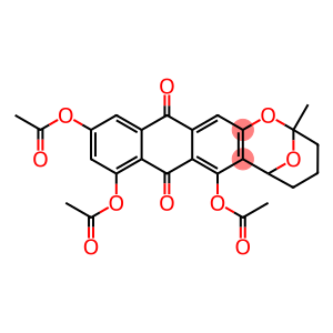 3,4,5,6,8,13-Hexahydro-2-methyl-8,13-dioxo-2,6-epoxy-2H-anthra[2,3-b]oxocin-7,9,11-triyl=triacetate