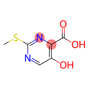 4-Pyrimidinecarboxylic acid, 5-hydroxy-2-(methylthio)-
