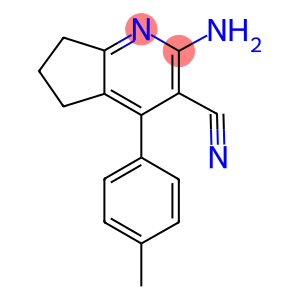 2-amino-4-(4-methylphenyl)-6,7-dihydro-5H-cyclopenta[b]pyridine-3-carbonitrile