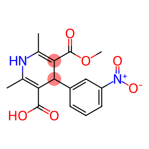 2,6-DIMETHYL-5-METHOXY CARBONYL-4-(3-NITRO-PHENYL)-1,4-DIHYDROPYRIDINE-3-CARBOXYLIC ACID