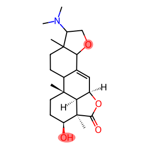 (9ξ,13ξ)-17β-Dimethylamino-3β,6β-dihydroxy-4-methyl-15-oxa-5α-androst-7-ene-4β-carboxylic acid γ-lactone