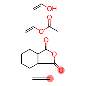 Ethenyl acetate polymer with ethene, ethenol and hexahydro-1,3-isobenzofurandione