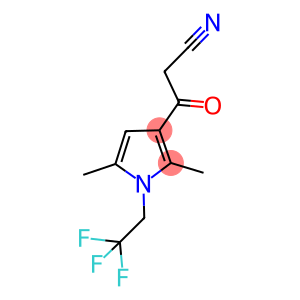 3-[2,5-DIMETHYL-1-(2,2,2-TRIFLUOROETHYL)-1H-PYRROL-3-YL]-3-OXOPROPANENITRILE
