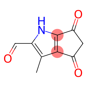 Cyclopenta[b]pyrrole-2-carboxaldehyde, 1,4,5,6-tetrahydro-3-methyl-4,6-dioxo- (9CI)