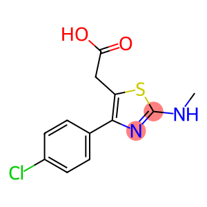 [4-(4-氯苯基)-2-(甲基氨基)-1,3-噻唑-5-基]乙酸