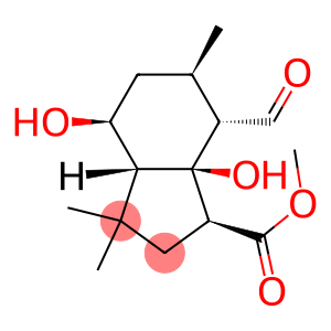 (1S,3aβ)-Octahydro-7α-formyl-4β,7aβ-dihydroxy-1,3,3,6β-tetramethyl-1H-indene-1β-carboxylic acid