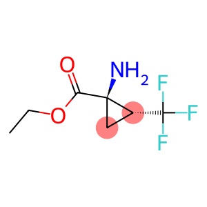 Cyclopropanecarboxylic acid, 1-amino-2-(trifluoromethyl)-, ethyl ester, (1R,2R)-