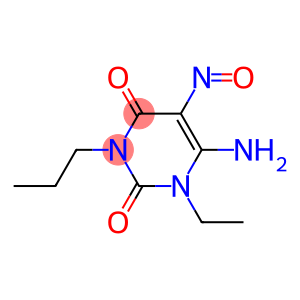 2,4(1H,3H)-Pyrimidinedione,6-amino-1-ethyl-5-nitroso-3-propyl-(9CI)