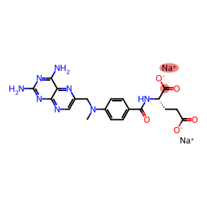 sodium N-[4-[[(2,4-diamino-6-pteridinyl)methyl]methylamino]benzoyl]-L-glutamate