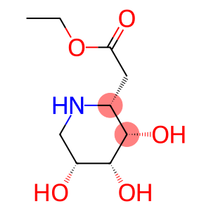 2-Piperidineacetic acid, 3,4,5-trihydroxy-, ethyl ester, [2R-(2alpha,3alpha,4alpha,5alpha)]- (9CI)
