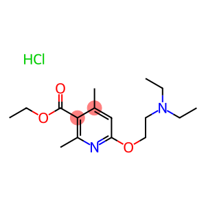 ethyl 6-(2-diethylaminoethoxy)-2,4-dimethyl-pyridine-3-carboxylate hyd rochloride